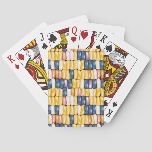 Flint Corn (Colourful Maize) Playing Cards (Back)