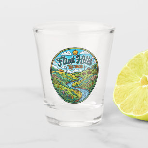 Flint Hills Kansas Shot Glass