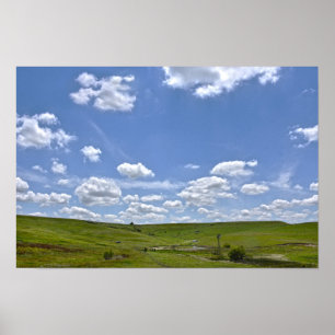 Flint Hills Ranch, Kansas Poster