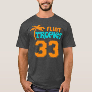 Flint Michigan Tropics Defunct Funny Sports Logo T-Shirt