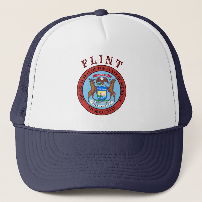Flint, Michigan Trucker Hat (Front)