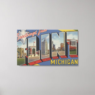 Flint, MichiganLarge Letter ScenesFlint, MI 2 Canvas Print
