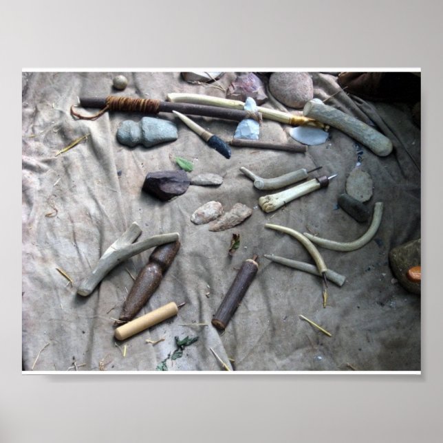 flintknapping tools poster (Front)