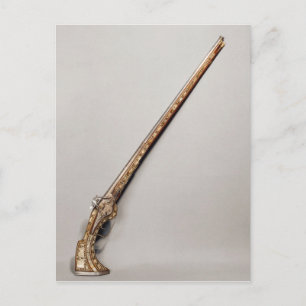 Flintlock rifle postcard
