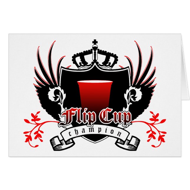 flip cup champion royal crest (Front Horizontal)