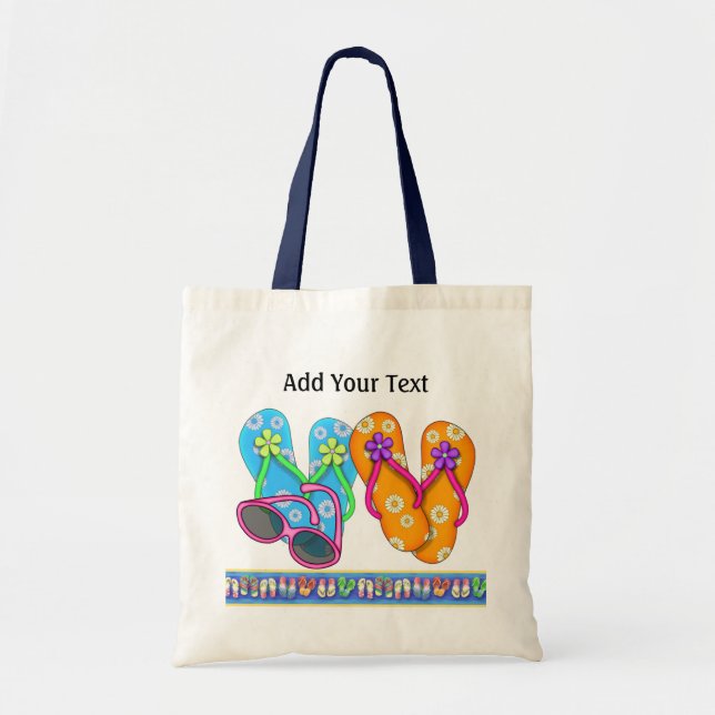 Flip Flop Beach Bag - Tote - SRF (Front)