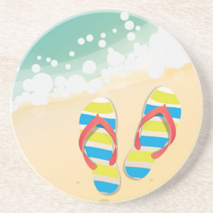 Flip Flop Beach Coaster