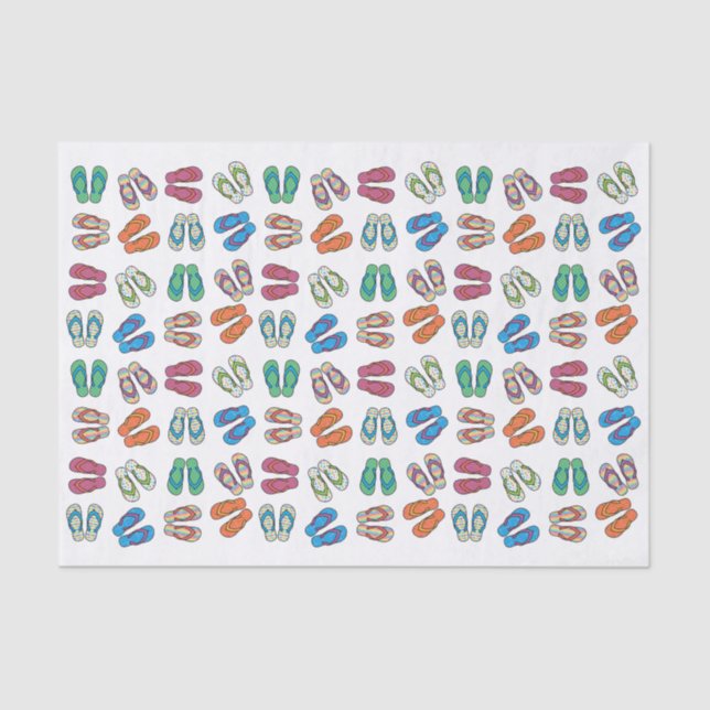 Flip Flop Bright Tissue Paper (Front)