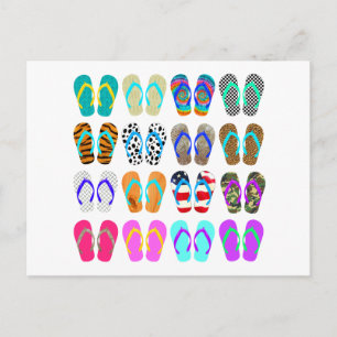 Flip-Flop Chart Postcard