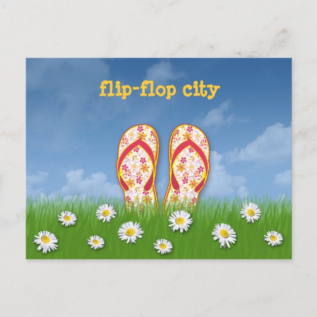 flip-flop city postcard (Front)