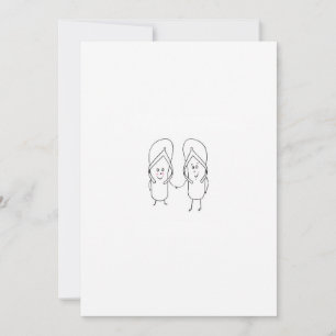 Flip Flop, cute, sandal themed Invitation