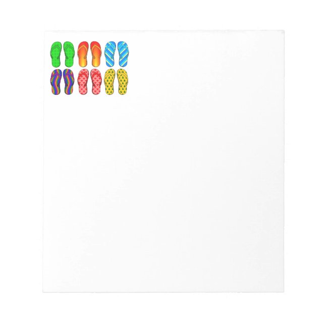 Flip-Flop Fun Notepad (Front)