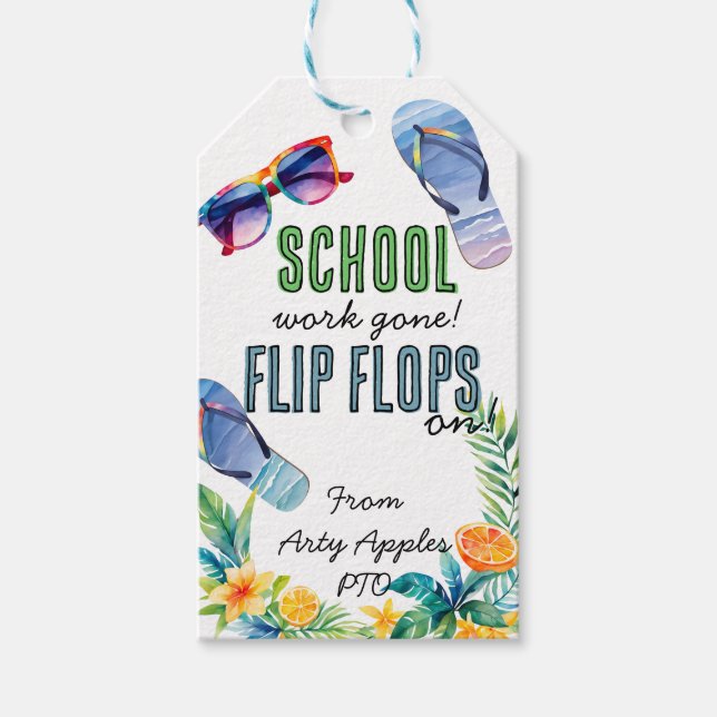 Flip Flop gift tags (Front)