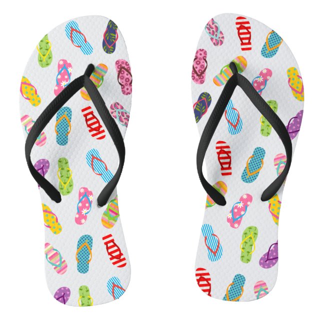 Flip Flop Pattern | Any background colour  (Footbed)