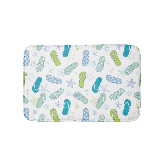 Flip Flop Pattern Bath Mat (Front)