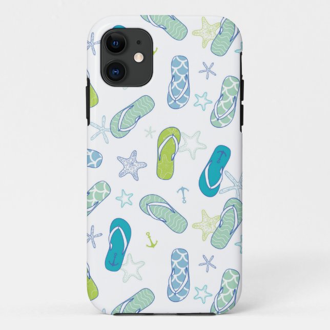 Flip Flop Pattern Case-Mate iPhone Case (Back)