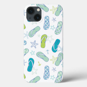 Flip Flop Pattern iPhone 13 Case