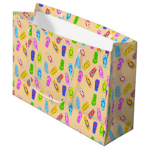Flip Flop Pattern Large Gift Bag
