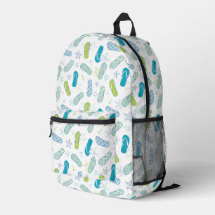 Flip Flop Pattern Printed Backpack
