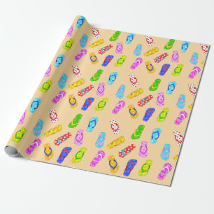 Flip Flop Pattern Wrapping Paper