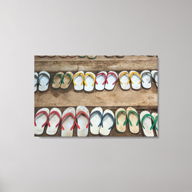 Flip Flop Sandles Canvas Print (Front)