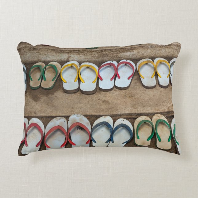 Flip Flop Sandles Decorative Cushion (Front)