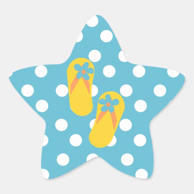 Flip Flop Time! Star Sticker (Front)