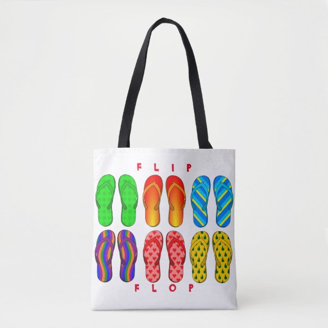 Flip Flop Tote Bag (Front)