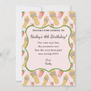 Flip Flops and Lemonade Thank You Card