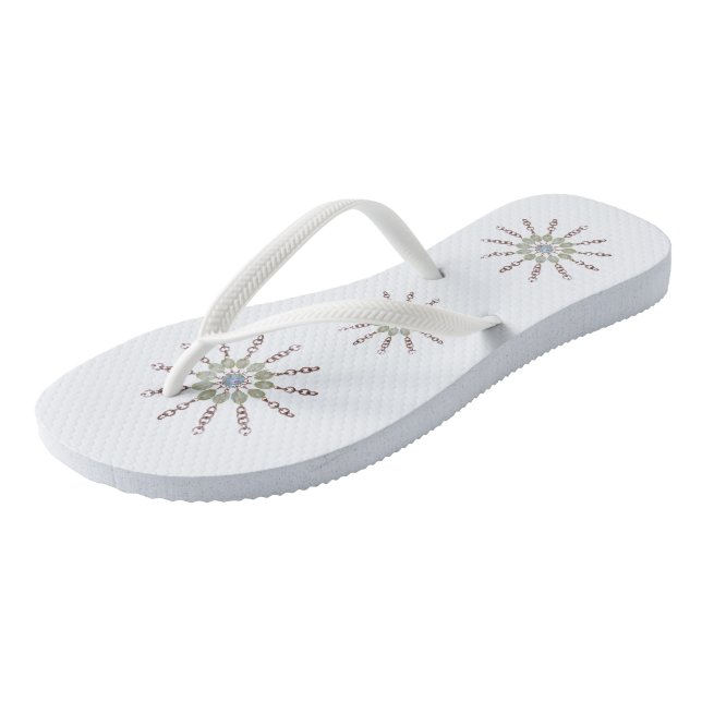 Flip-Flops - Bead and Chain Stars Jandals (Angled)