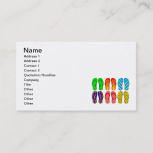 Flip Flops Business Card