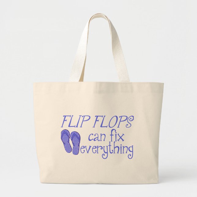 Flip Flops Can Fix Everything Tote Bag (Front)