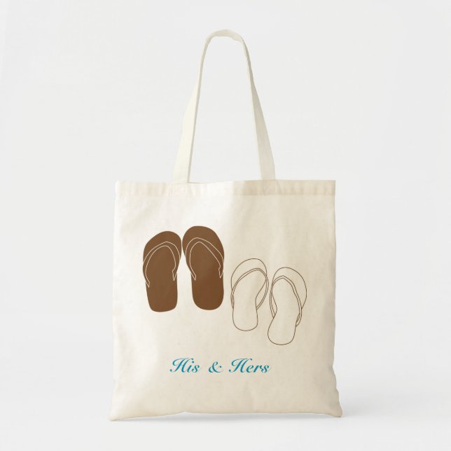 Flip Flops Couple's Bridal Bag (Front)