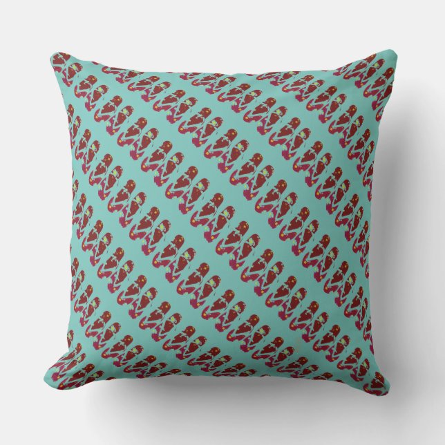 Flip Flops (cranberry) Outdoor Cushion (Front)