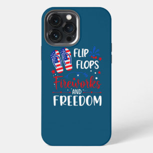 Flip Flops Fireworks And Freedom 4th Of July  iPhone 13 Pro Max Case
