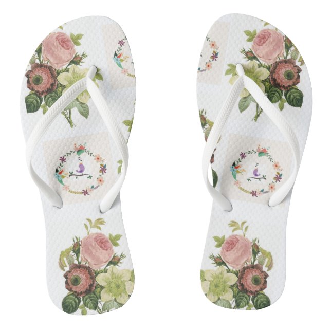 Flip Flops Floral (Footbed)