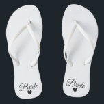 Flip-Flops - Heart Fab Bride Jandals<br><div class="desc">Flip Flops for the Bride! Easily customisable,  change the strap colours,  sole colours,  add text or other images!</div>