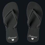 Flip-Flops - Heart Fab Bridesmaid Jandals<br><div class="desc">Flip Flops for the Bride to Be to wear on or after their Wedding Day! Easily customisable,  change the strap colours,  sole colours,  add text or other images!</div>