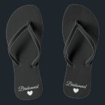 Flip-Flops - Heart Fab Bridesmaid Jandals<br><div class="desc">Flip Flops for the Bride to Be to wear on or after their Wedding Day! Easily customisable,  change the strap colours,  sole colours,  add text or other images!</div>