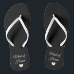 Flip-Flops - Heart Fab Maid of Honour Jandals<br><div class="desc">Flip Flops for the members of your Bridal Party! Easily customisable,  change the strap colours,  sole colours,  add text or other images!</div>