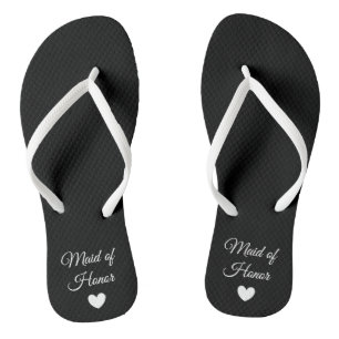 Flip-Flops - Heart Fab Maid of Honour Jandals