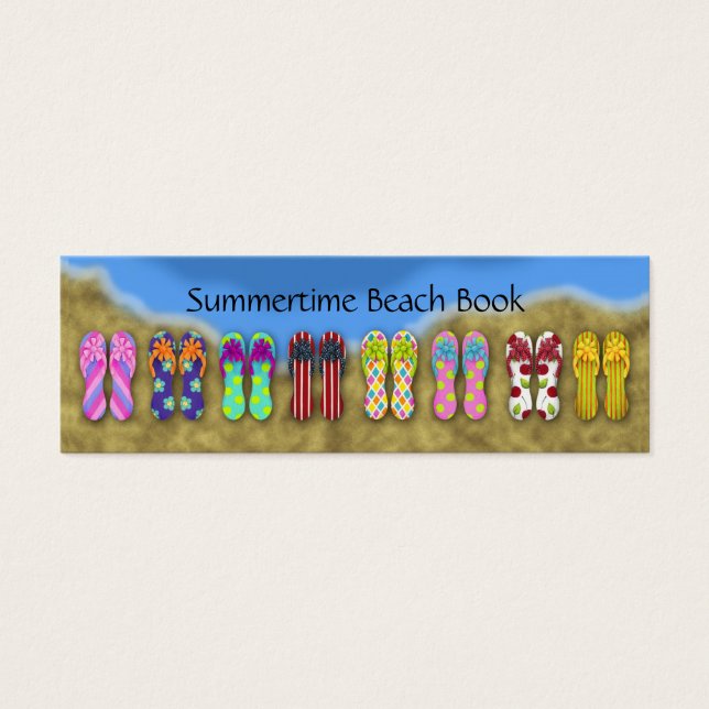 Flip Flops Ocean Bookmark (Front)