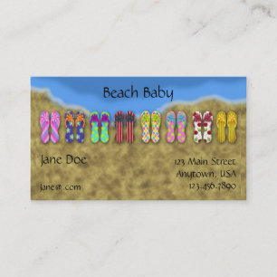 Flip Flops Ocean Profile Card