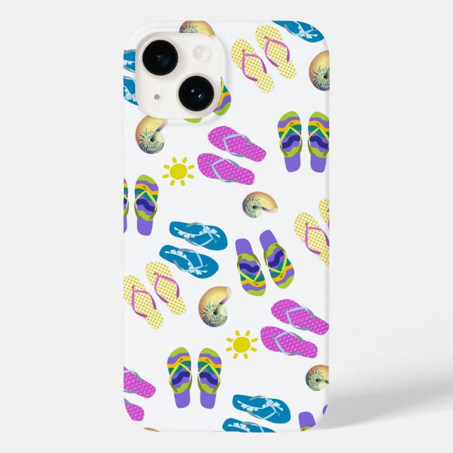 Flip Flops On The Beach Case-Mate iPhone Case (Back)