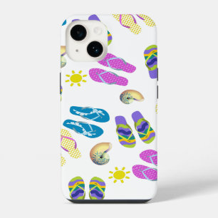 Flip Flops On The Beach iPhone 14 Case