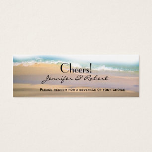 Flip Flops on the Beach Wedding Drink Tickets