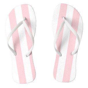 Flip Flops Pink & White Stripe