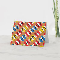 Flip Flops Primary Colours Stripes