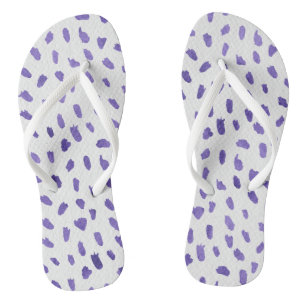 Flip Flops - Purple Pattern