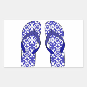 Flip Flops Rectangular Sticker